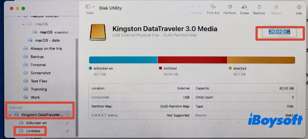 External USB info