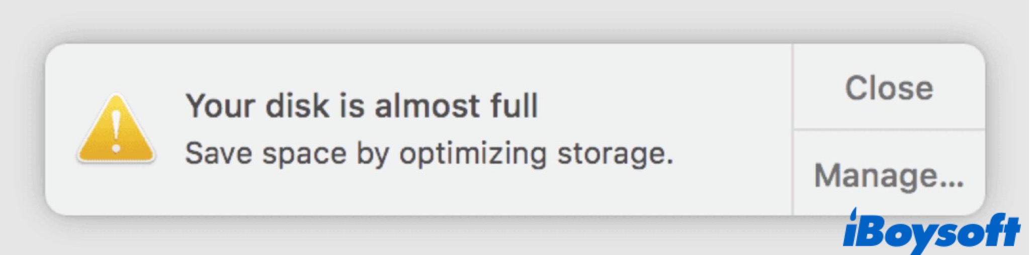 Mac disk full