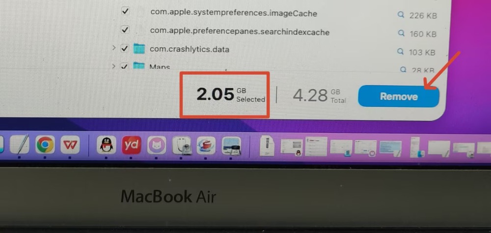 Click Remove to clear system junk