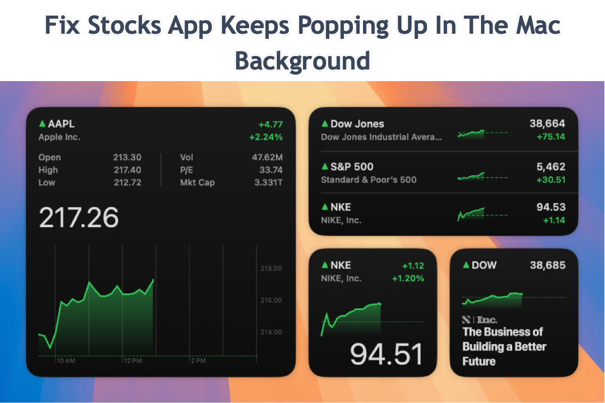 Stocks App Keeps Popping Up In The Background On Mac