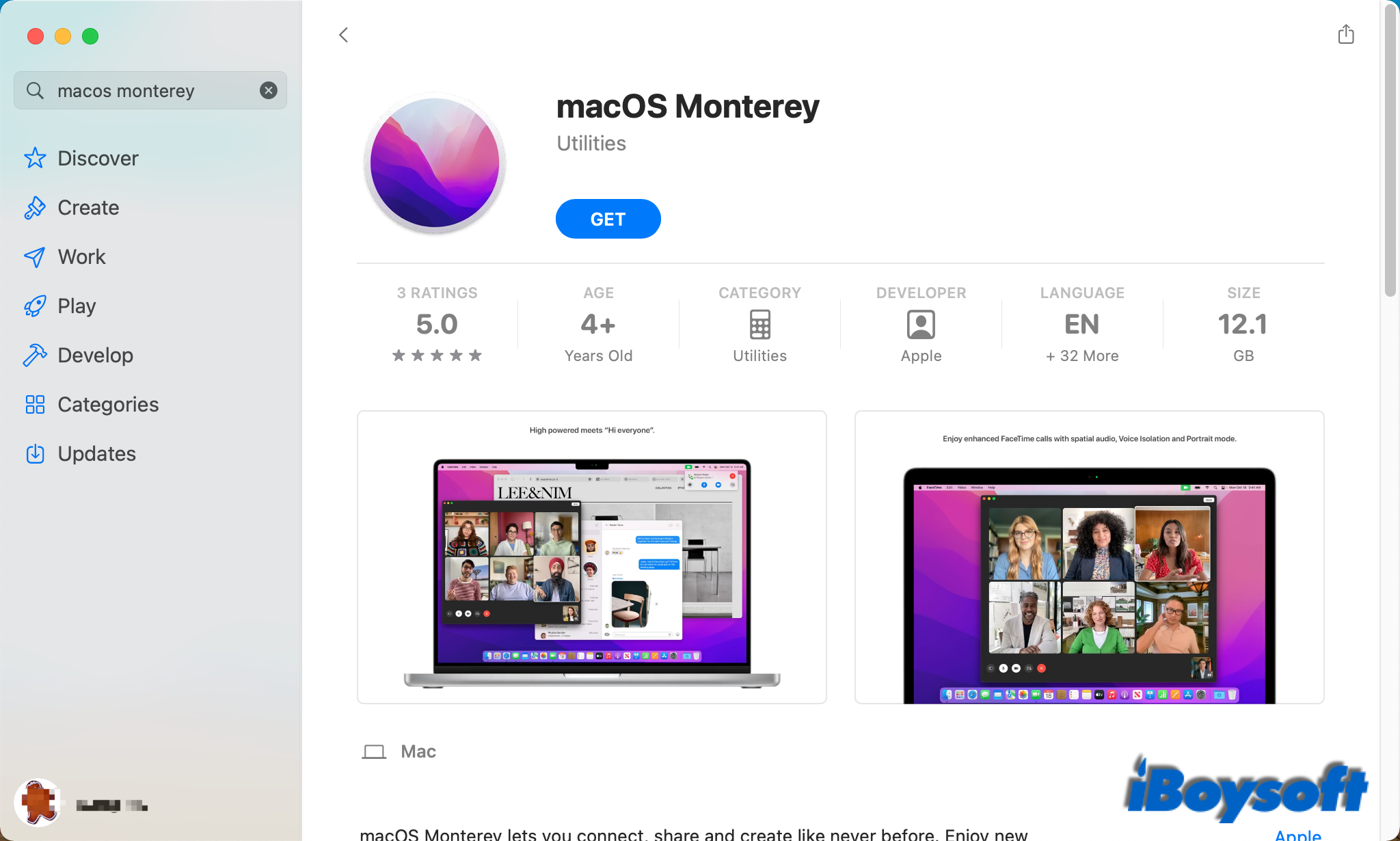 update macOS from App Store