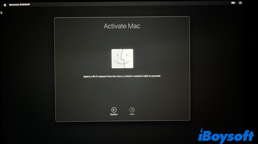 How to fix Mac stuck on Activate Mac