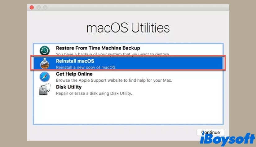 reinstall macOS on your Mac