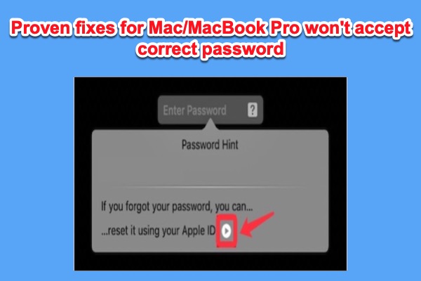 Reset forgotten password with Apple ID