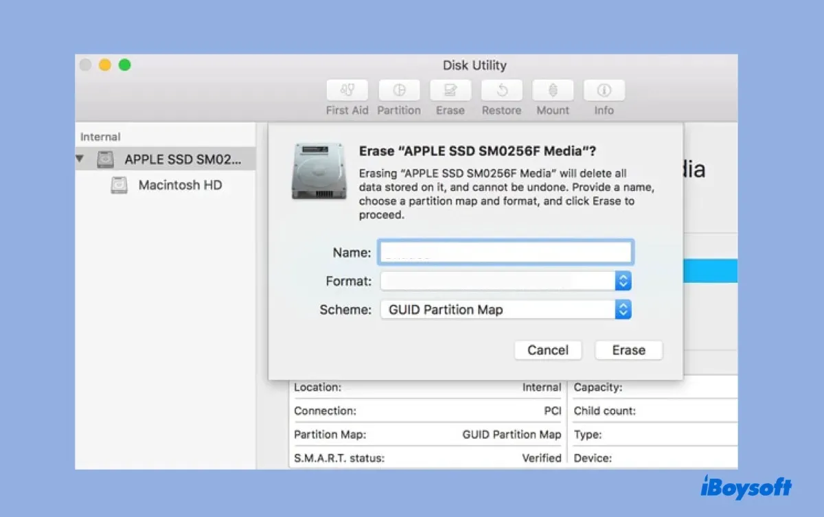 Erase Mac to fix unbootable mac after macOS Sequoia update