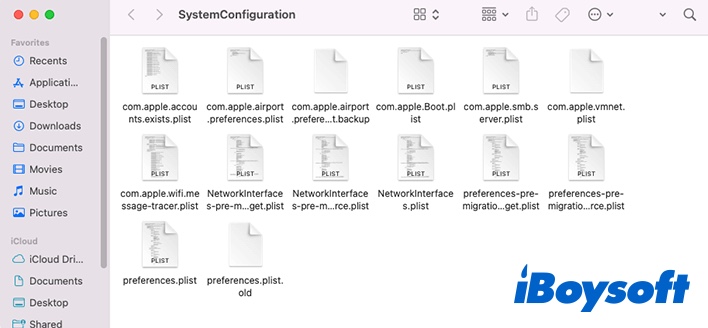 delete System Configuration files