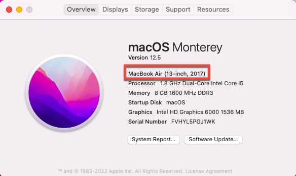 Check your Mac model