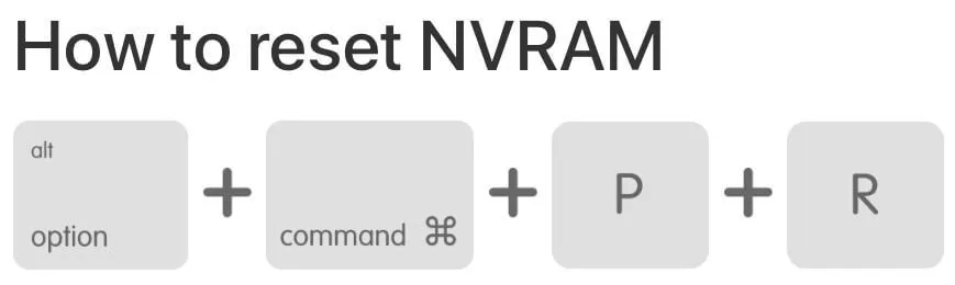Reset NVRAM