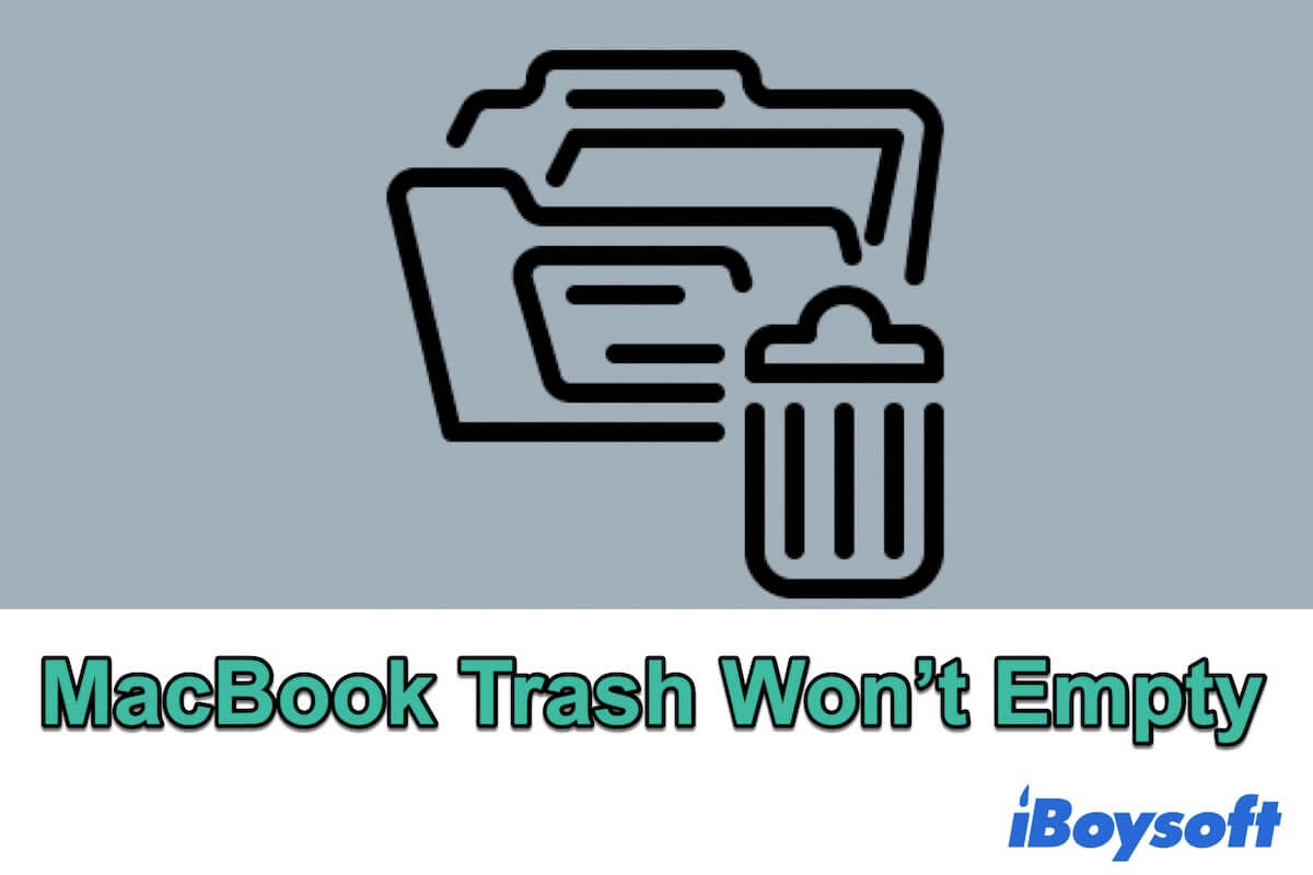 macbook trash wont empty