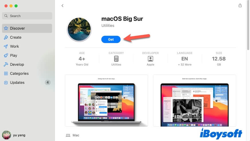 Mac OS Big Sur download