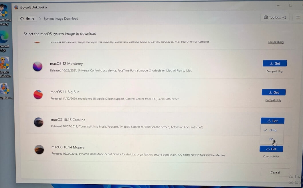 baixar a ISO do macOS Catalina no Windows