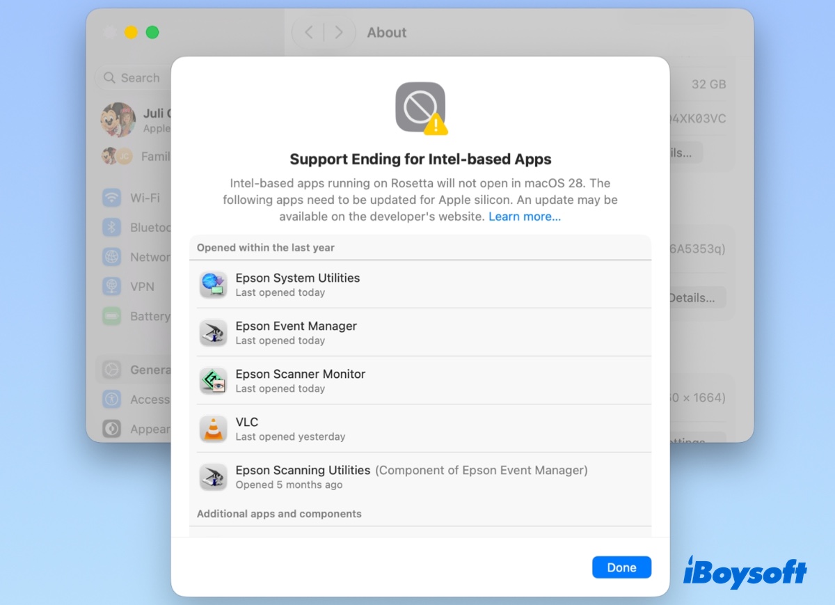 Check all the Intel apps on macOS Golden Gate