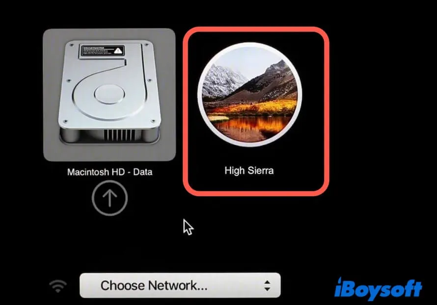 boot Mac from macOS High Sierra USB