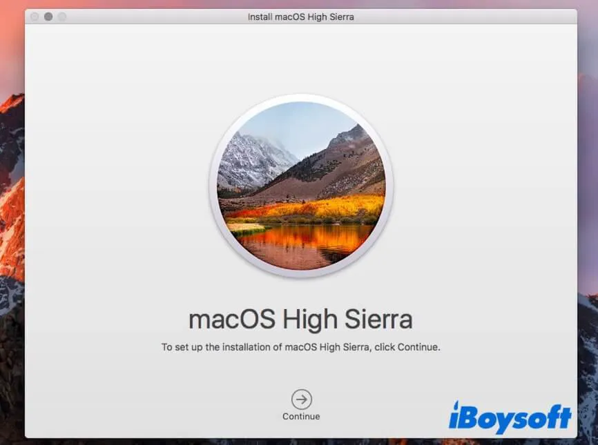 Installer macOS High Sierra sur un ancien Mac