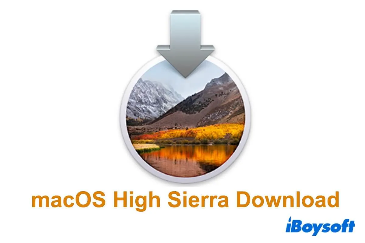 macOS High Sierra download