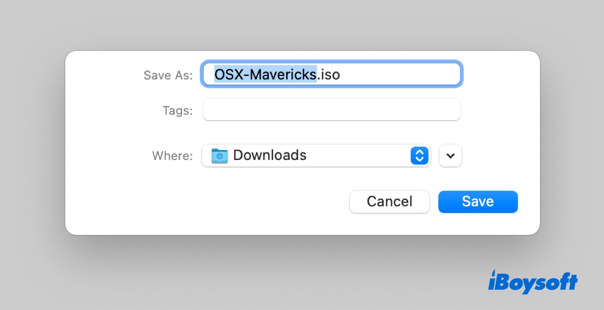 Mac OS X Mavericks ISOのダウンロード