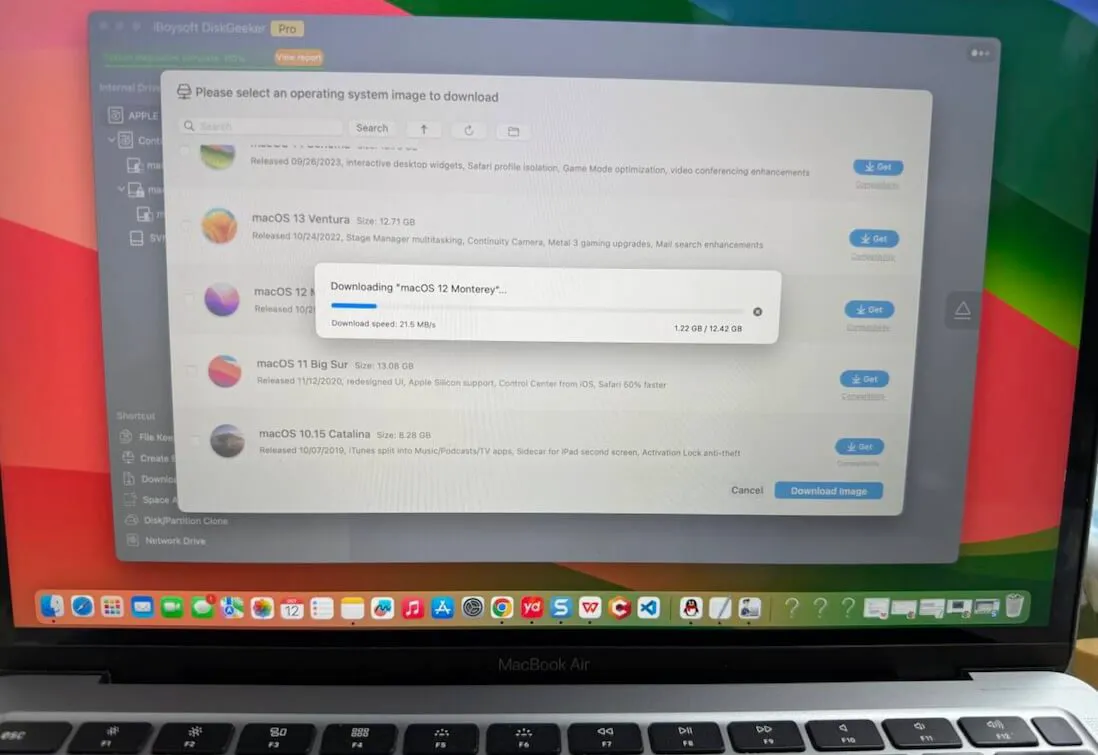 download macOS Monterey image process