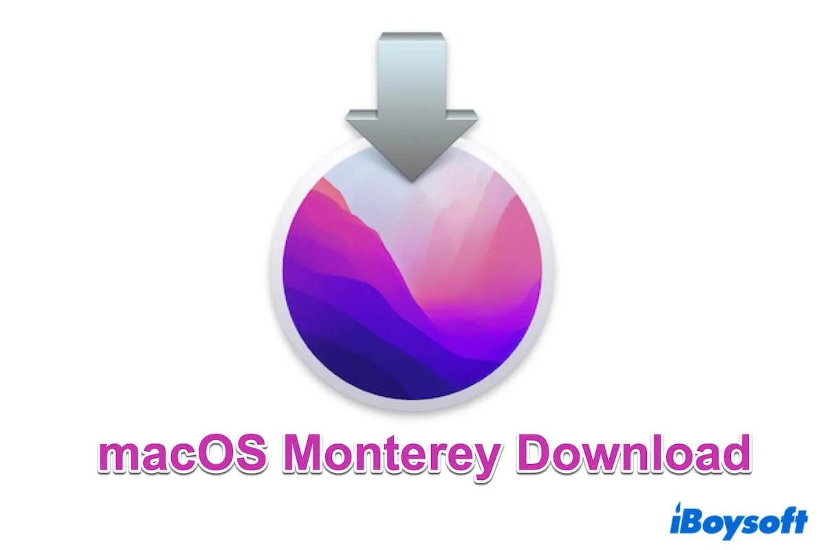 téléchargement de macOS Monterey