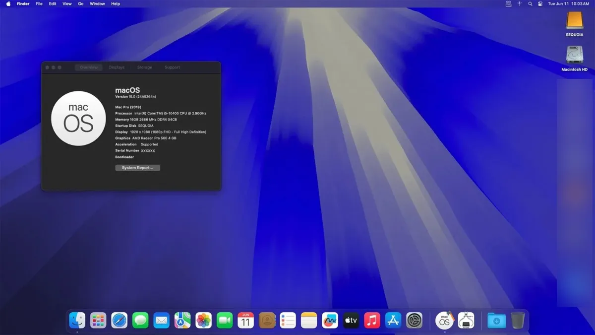 macOS Sequoia Hackintosh