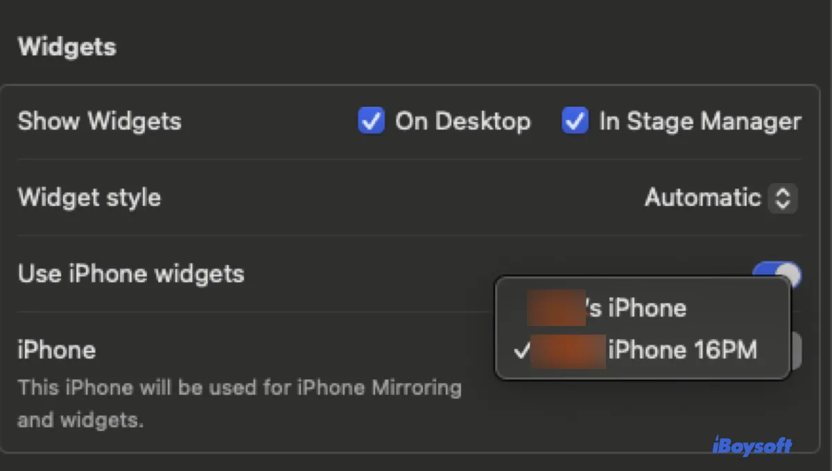 Choose the right iPhone to mirror