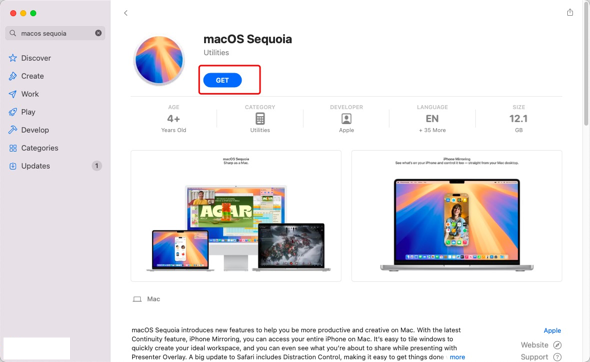 Descarga gratuita o crea un archivo ISO de macOS Sequoia