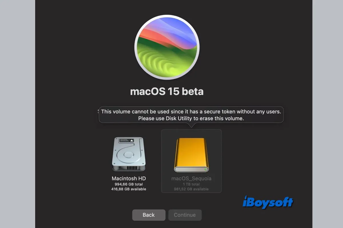 macos sequoia wont boot from external hard drive