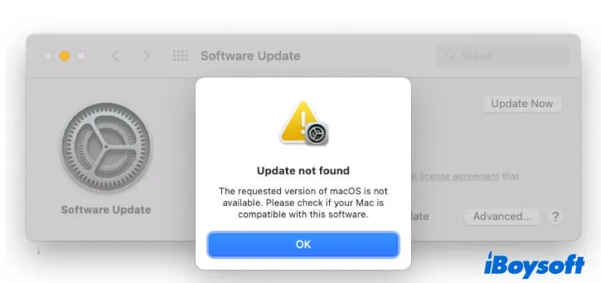 macOS Sonoma kann nicht heruntergeladen werden