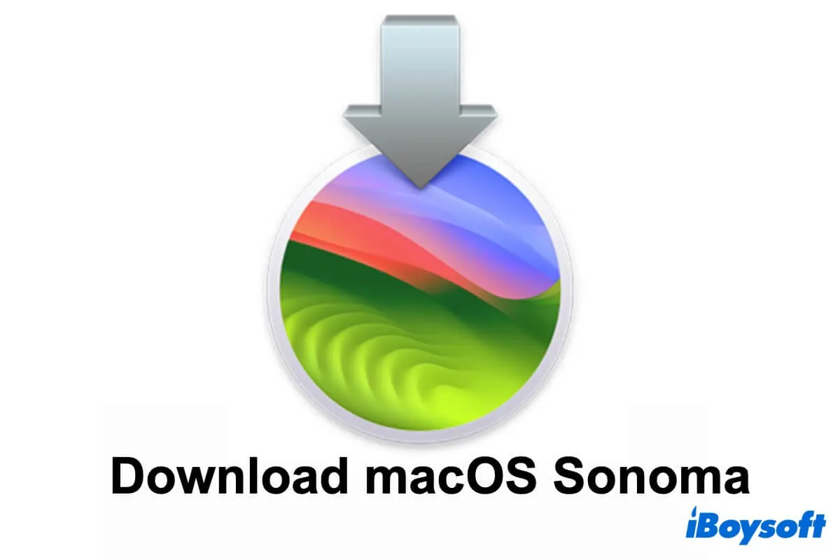 macOS Sonomaダウンロード