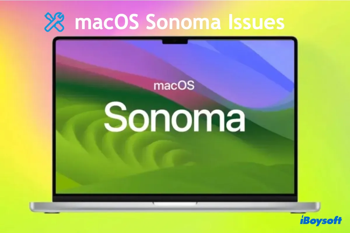 macOS Sonomaの問題を修正する