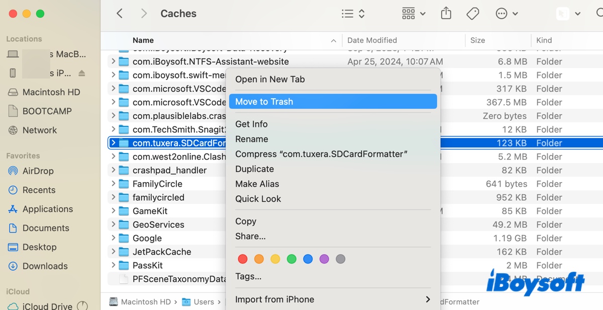 How to delete System Data on Mac by cleaning caches