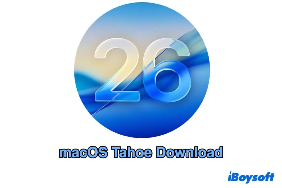 macOS Tahoe download