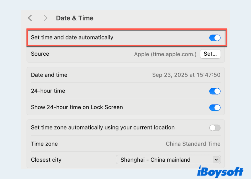 check date and time