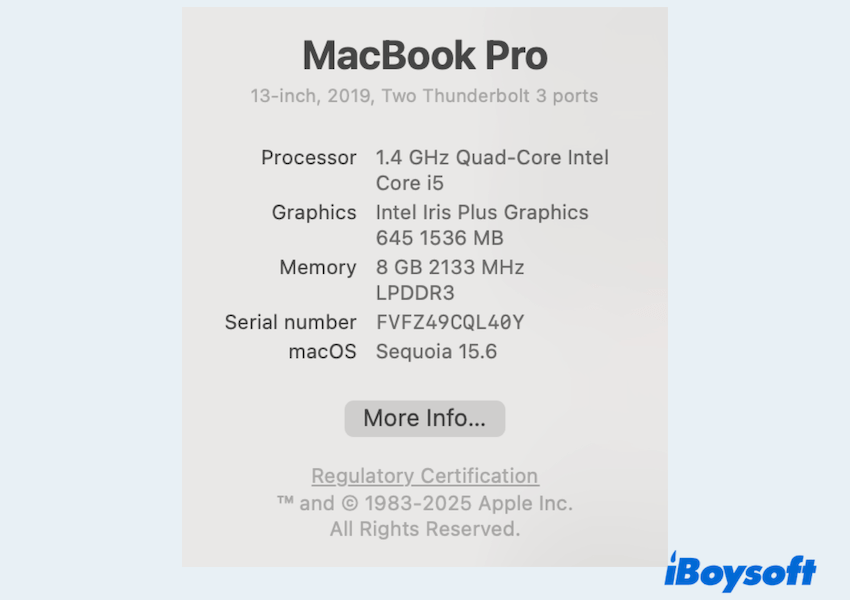 check MacBook kind for Tahoe compatibility