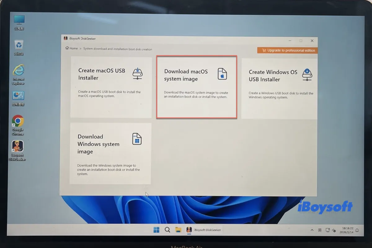 Download macOS system image
