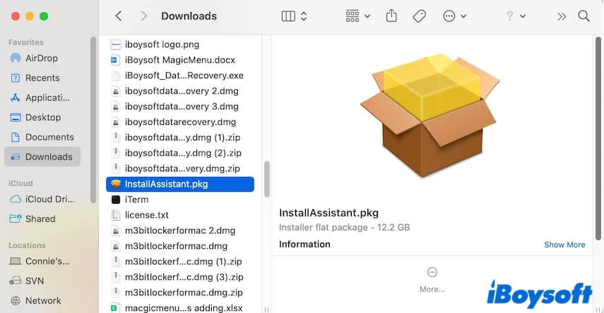 macOS Ventura InstallAssistant PKGをダウンロード