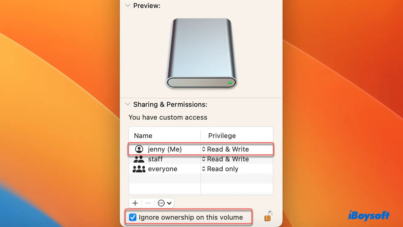 MacでUSBにコピーする際のディスクの許可設定の確認方法