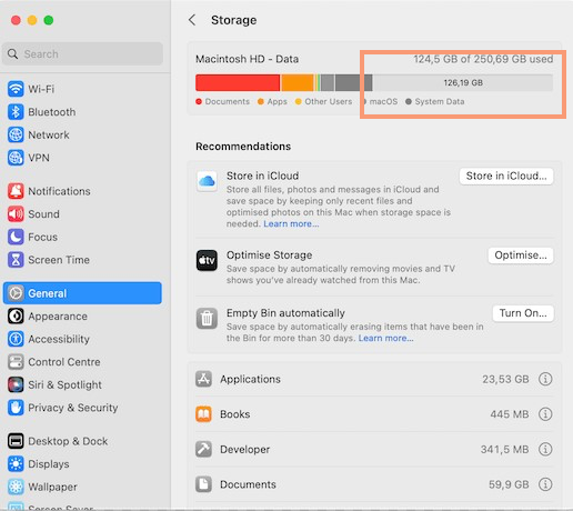 Como corrigir o erro de não haver espaço suficiente para instalar o macOS Sequoia