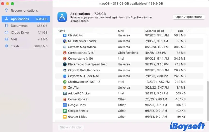 Cómo arreglar falta de espacio para instalar macOS Sequoia