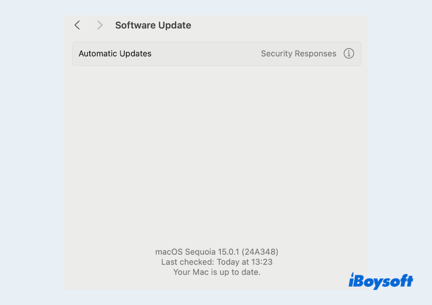 check macOS update