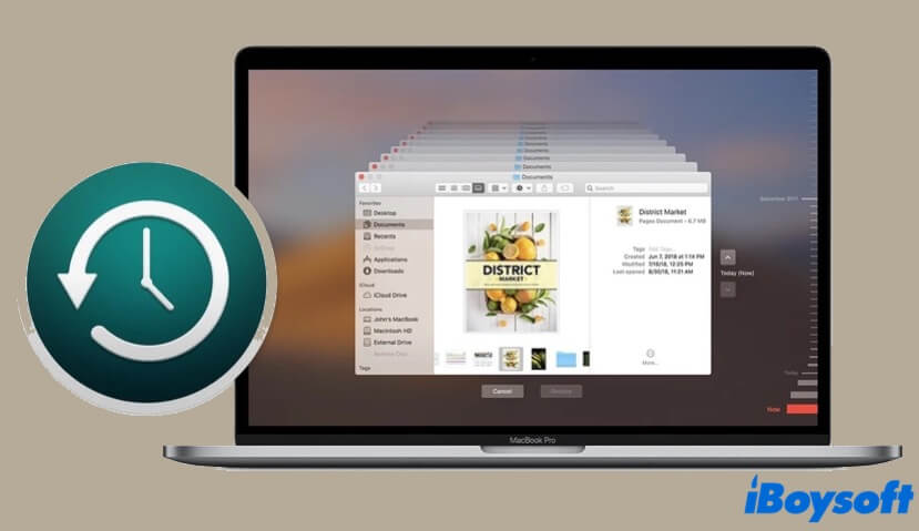back up your Mac with Time Machine
