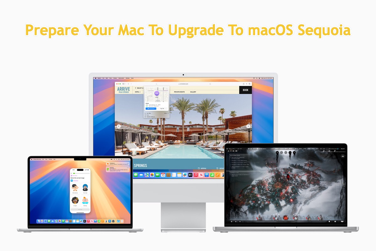 how to prepare Mac to upgrade to macOS Sequoia