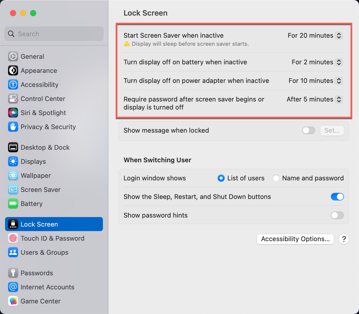 Change your lock screen settings
