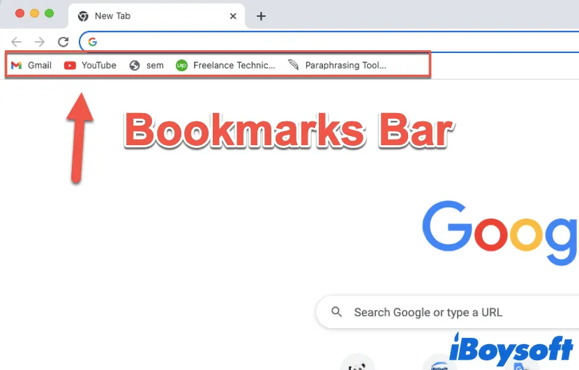 Bookmarks Bar in Google Chrome