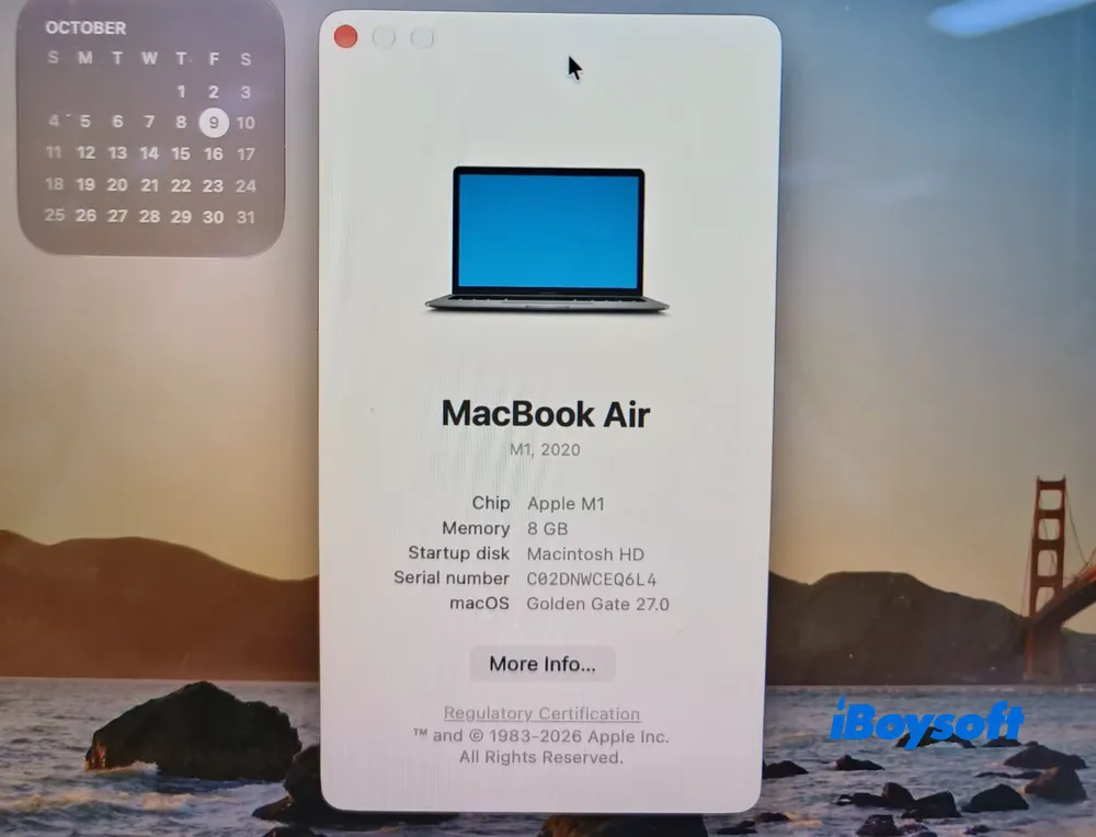 Especificações do MacBook Air M1