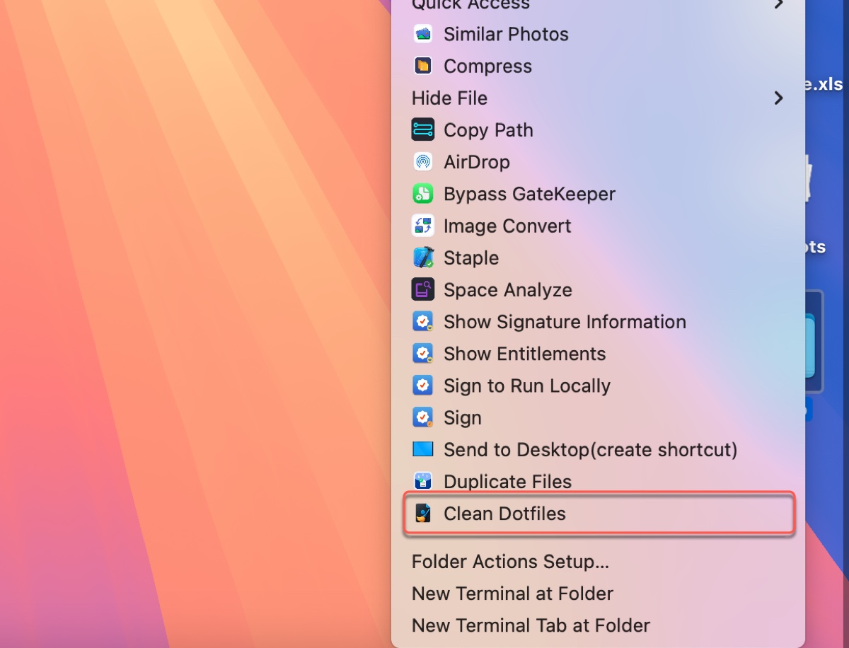 How to remove dot files from Mac