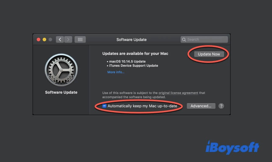 update your Mac automatically