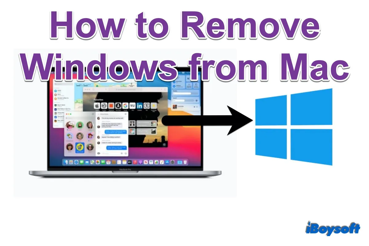 remove windows from mac
