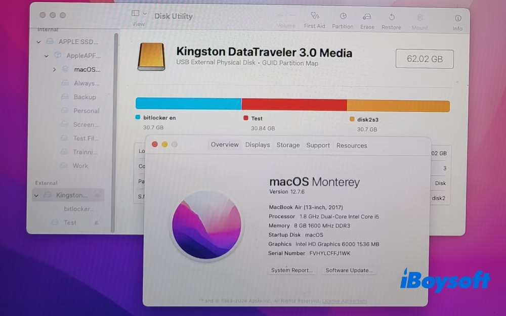Test Mac information