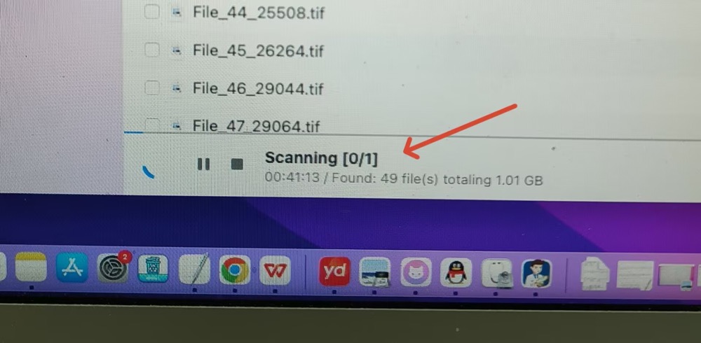 Scanning time