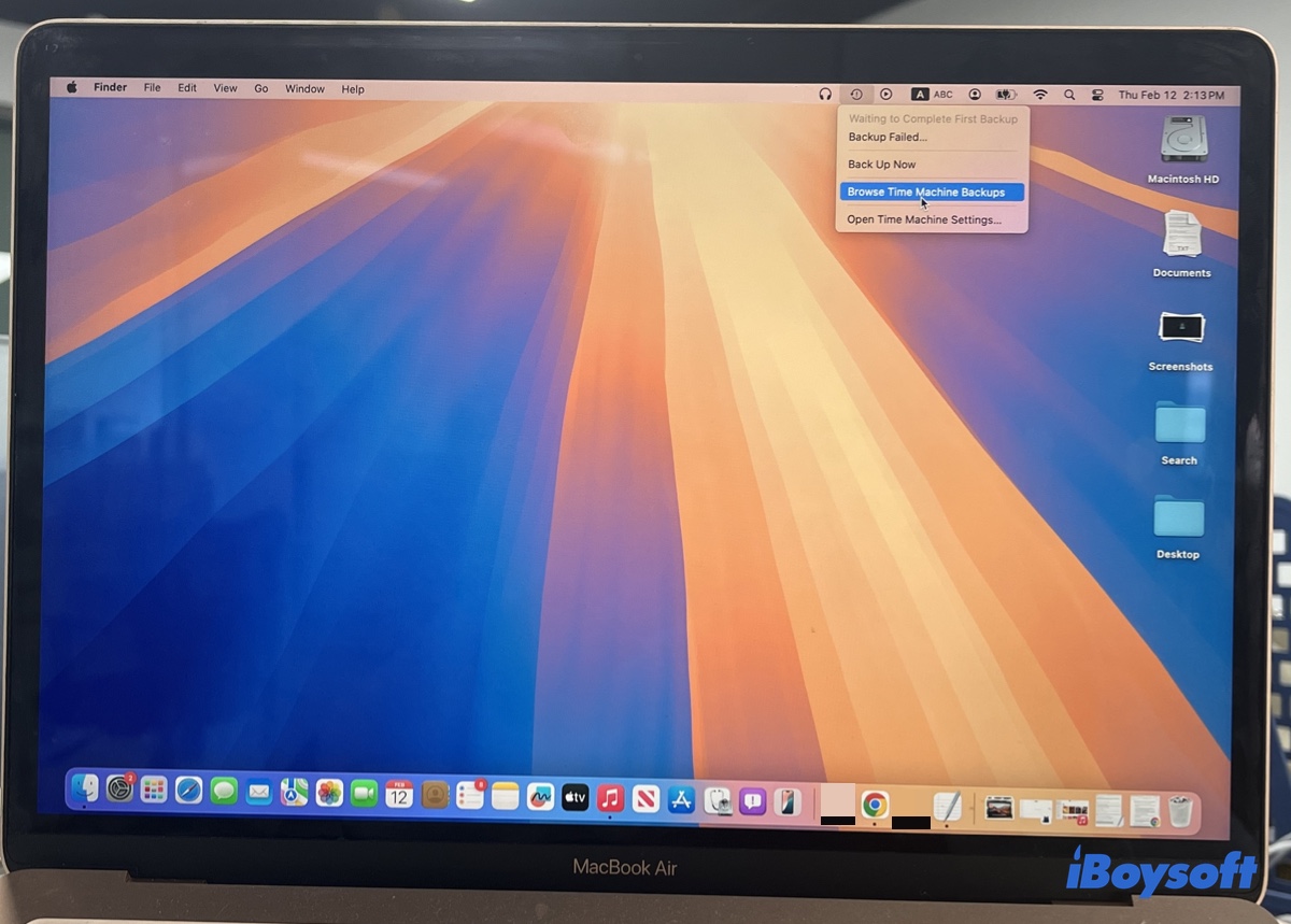 Browse Time Machine Backups